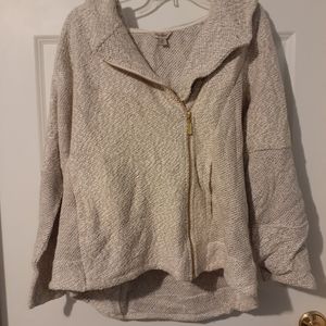 Hooded Zip Front Sweater